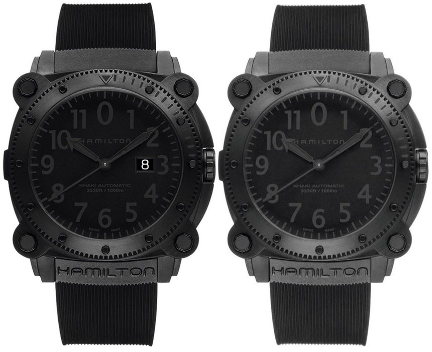 Původní BeLOWEZERO ref. H78585333 a nové BeLOWZERO v titanu s ref. H78505330