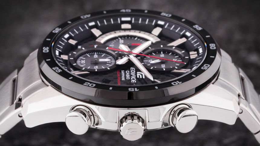 Tlačítka u casio Eddifice pro spuštění stopek