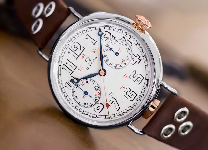 Hodinky Omega s jedním tlačítkem chronografu. Zdroj: www.hodinkee.com