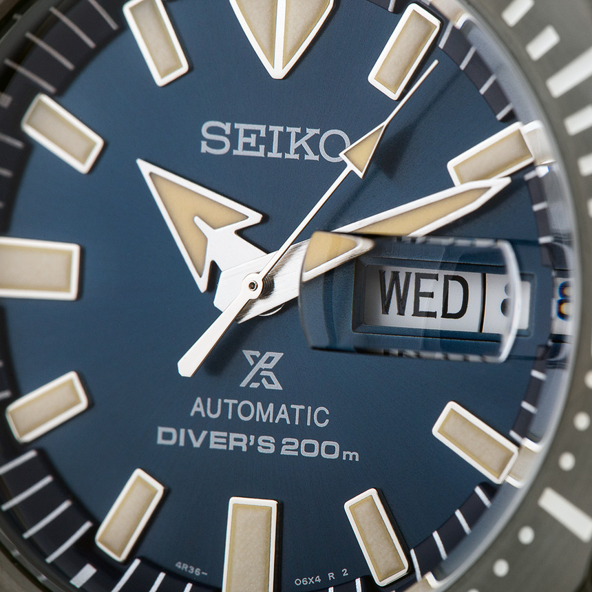 Kyklop na minerálním sklíčku u Seiko Monster