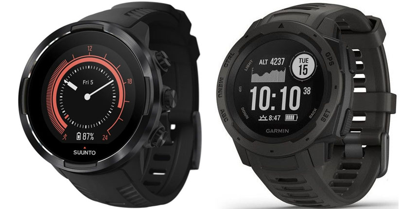 Suunto 9 vs Garmin Instinct