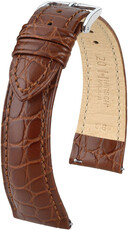 Kožený řemínek Hirsch Aristocrat L 03828010-2, hnědý, teletina, délka L, Quick Release