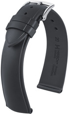 Kaučukový řemínek Hirsch Urbane L 40448850-2, černý, přírodní kaučuk, délka L, Quick Release