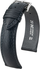 Kožený řemínek Hirsch Camelgrain XL 01009250-2, černý, teletina, délka XL, Quick Release