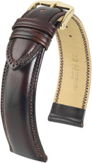 Kožený řemínek Hirsch Ascot L 01575010-1, hnědý, teletina, délka L, Quick Release
