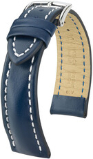 Kožený řemínek Hirsch Heavy Calf L 02475080-2, modrý, teletina, délka L, Quick Release