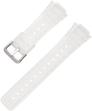 Plastový řemínek Ricardo 16mm (pro Casio G-Shock GA-2100/GA-2110, DW-5600, GW-6900), bílý, průhledný