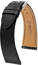 Kožený řemínek Hirsch Giffone L 01875050-2, černý, teletina, délka L, Quick Release