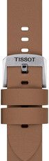 Kožený řemínek Tissot T852.048.217 20mm, hnědý, Quick Release