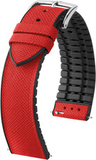 Textilní řemínek Hirsch Arne M 0925090120-2, červený, textil/přírodní kaučuk, délka M, Quick Release