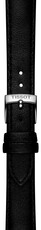 Kožený řemínek Tissot T852.050.317 16mm, černý, vegan, Quick Release
