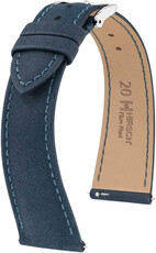 Přírodní řemínek Hirsch Fibre Plant M 04299180-2, modrý, přírodní vlákna, délka M, Quick Release Limited Edition