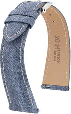 Přírodní řemínek Hirsch Fibre Plant M 04299182-2, modrý, přírodní vlákna, délka M, Quick Release Limited Edition