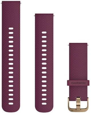 Silikonový řemínek Garmin 20mm (pro Venu, Venu Sq, Venu Sq 2, Venu 2 plus aj.), fialový, + prodloužená část, Quick Release