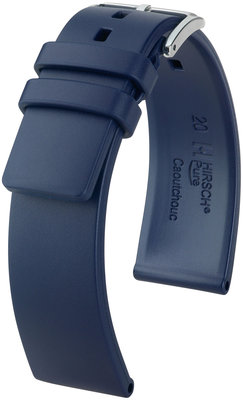 Kaučukový řemínek Hirsch Pure L 40538880-2, modrý, přírodní kaučuk, délka L, Quick Release