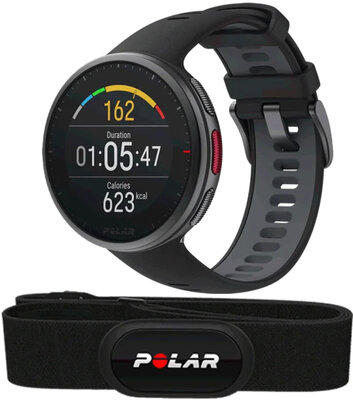 Polar Vantage V2 HR Black, velikost S-L (+ hrudní pás H10+)