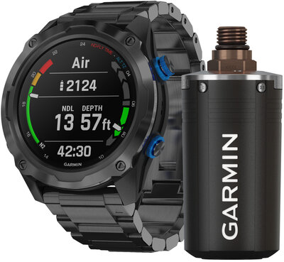 Garmin Descent Mk2i Sapphire Titanium, Titanium band, T1 Bundle (rozbalené)