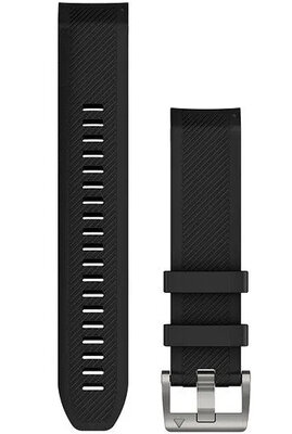 Silikonový řemínek Garmin 22mm (Fenix 7/6/5, Epix 2, MARQ aj.), černý, QuickFit