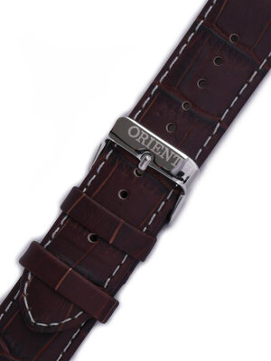 Kožený řemínek Orient UDFFCS0 22mm (pro model FEU0B), hnědý