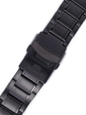 Ocelový náramek Orient KDEDV0Z 22mm (pro model VZ04), černý