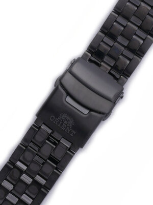 Ocelový náramek Orient PDDRF0Z 22mm (pro model FFA05), černý