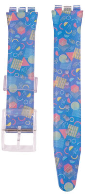 Plastový řemínek Ricardo 17mm (pro Swatch), barevný C11