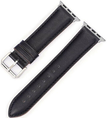 Kožený řemínek Ricardo (pro Apple Watch 38/40/41mm), černý V2