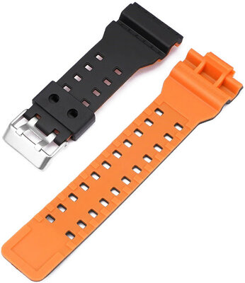 Plastový řemínek Ricardo 16mm (pro Casio G-Shock GA-100, GA-110, GD-120, GLS-100), černý V3