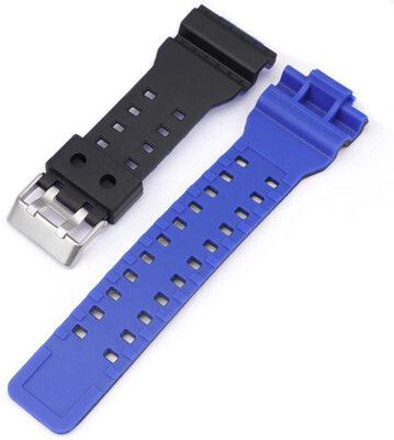 Plastový řemínek Ricardo 16mm (pro Casio G-Shock GA-100, GA-110, GD-120, GLS-100), černý V4