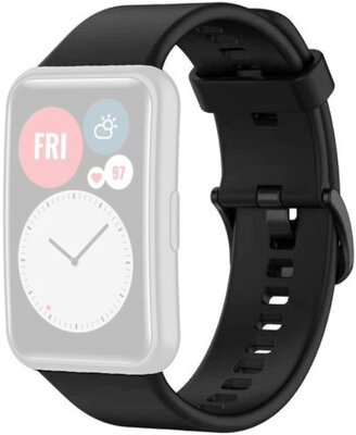 Silikonový řemínek Ricardo 20mm (pro Huawei Watch Fit), černý, + příslušenství na výměnu
