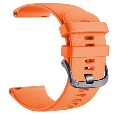 Silikonový řemínek Ricardo 20mm (pro Garmin Venu, Venu Sq, Venu 2 plus aj.), oranžový, Quick Release, prodloužená délka