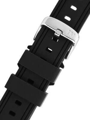 Silikonový řemínek Morellato Brais 5755187.019 L, černý, Quick Release