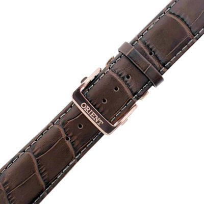Kožený řemínek Orient UL015012P0 22mm (pro model RA-AK00), hnědý