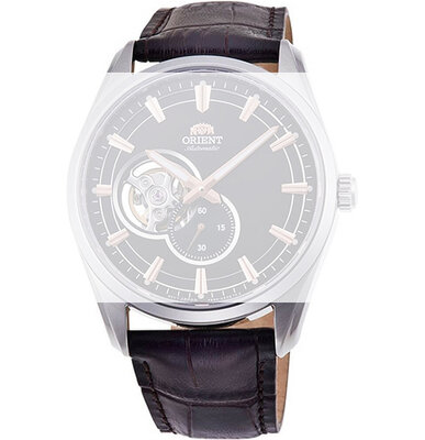 Kožený řemínek Orient UL014012J0 22mm (pro model RA-AR00), hnědý