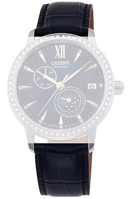 Kožený řemínek Orient UL028013J0 18mm (pro model RA-AK00), modrý