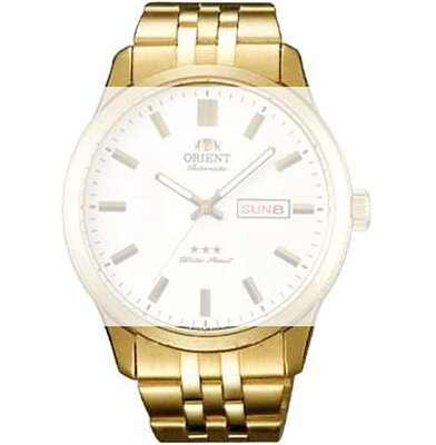 Ocelový náramek Orient KDEZKAA 22mm (pro model RA-AB00), zlatý