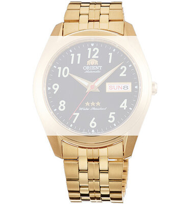 Ocelový náramek Orient KDFJLAA 20mm (pro model RA-AB00), zlatý