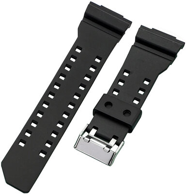 Plastový řemínek Ricardo 16mm (pro Casio G-Shock GA-100, GA-110, GD-120, GLS-100), černý V5