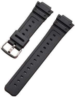 Plastový řemínek Ricardo 16mm (pro Casio G-Shock GA-2100/GA-2110, DW-5600, GW-6900), černý V2, Quick Release