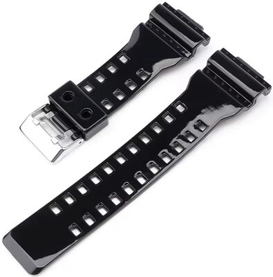 Plastový řemínek Ricardo 16mm (pro Casio G-Shock GA-100, GA-110, GD-120, GLS-100), černý V6