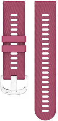 Silikonový řemínek Ricardo 18mm (pro Garmin Venu 2S, Vívoactive 4S, Forerunner 265S, Venu 3S aj.), červený, Quick Release