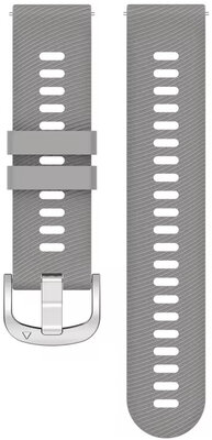 Silikonový řemínek Ricardo 18mm (pro Garmin Venu 2S, Vívoactive 4S, Forerunner 265S, Venu 3S aj.), šedý, Quick Release