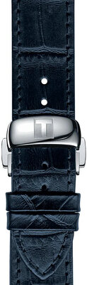 Kožený řemínek Tissot T852.032.781 19mm, modrý, Quick Release