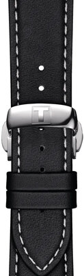 Kožený řemínek Tissot T852.044.599 21mm, černý, Quick Release