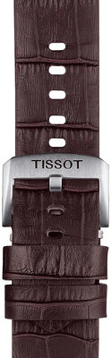 Kožený řemínek Tissot T852.046.773 22mm, hnědý, Quick Release