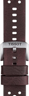 Kožený řemínek Tissot T852.046.777 22mm, hnědý, Quick Release