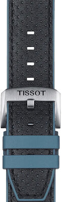 Kožený řemínek Tissot T852.046.785 22mm, černý, Quick Release