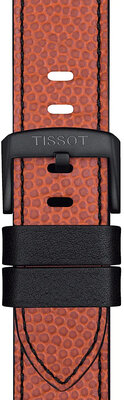 Kožený řemínek Tissot T852.047.500 NBA Wilson 22mm, oranžový, Quick Release