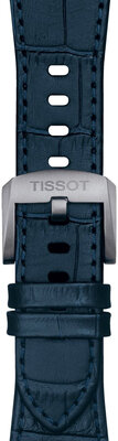 Kožený řemínek Tissot T852.047.701 (pro model Tissot PRX 40mm), modrý, Quick Release