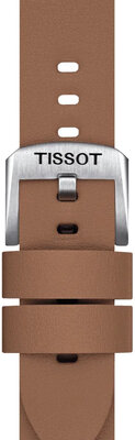 Kožený řemínek Tissot T852.048.213 18mm, hnědý, Quick Release
